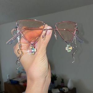 Pink festival glasses